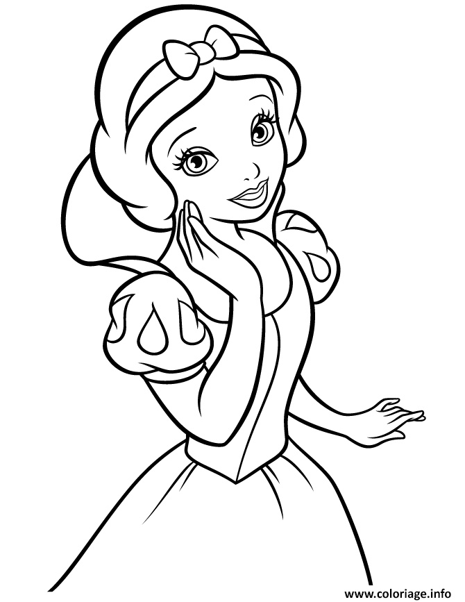 princesse facile coloriage