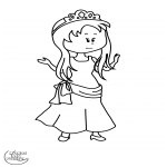 dessin princesse sarah a imprimer