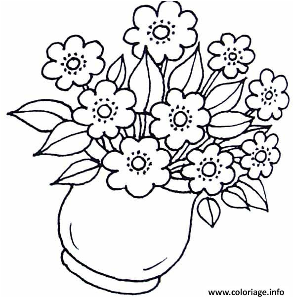 fleurs de printemps coloriage dessin