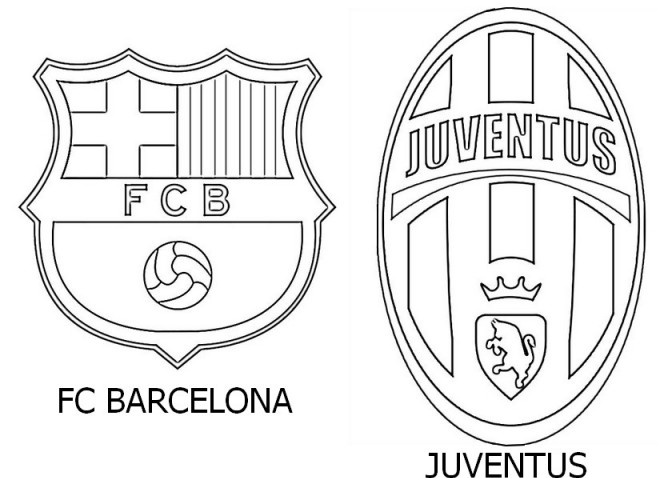 fc barcelona logo kleurplaat