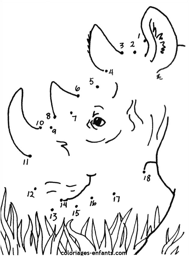 coloriage rhinoceros