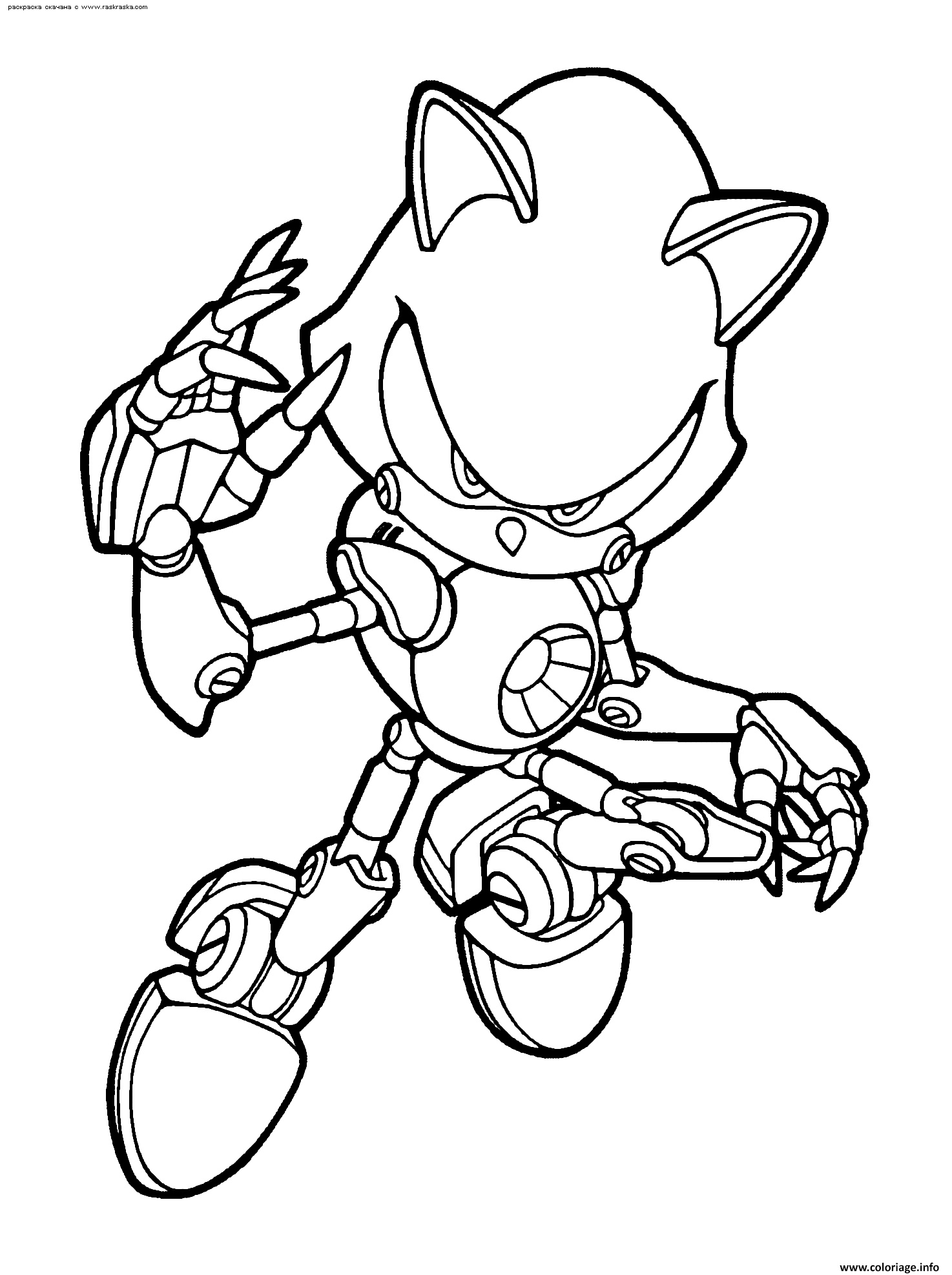 sonic robot 2 coloriage