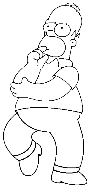 coloriage Homer 1
