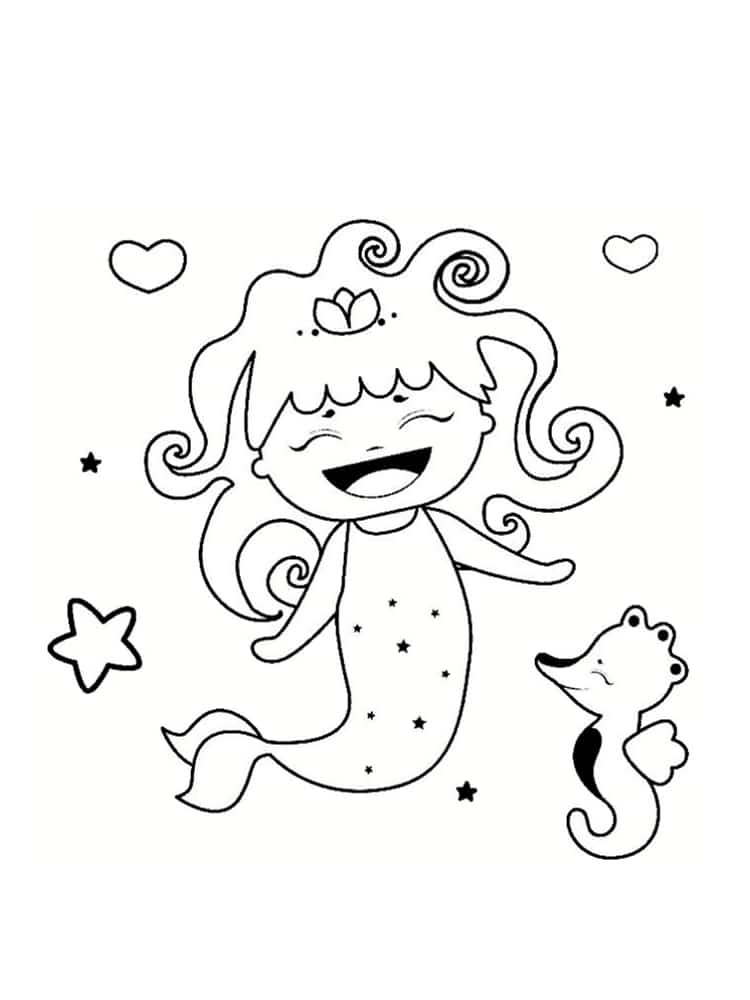 coloriage sirene 20 modeles imprimer