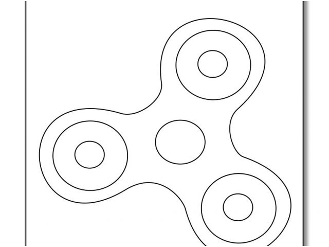 coloriage hand spinner a imprimer