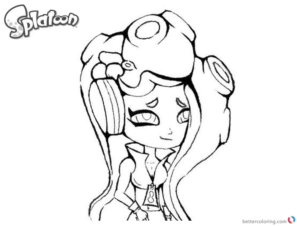 splatoon 2 coloring pages marina drawing by ettachu