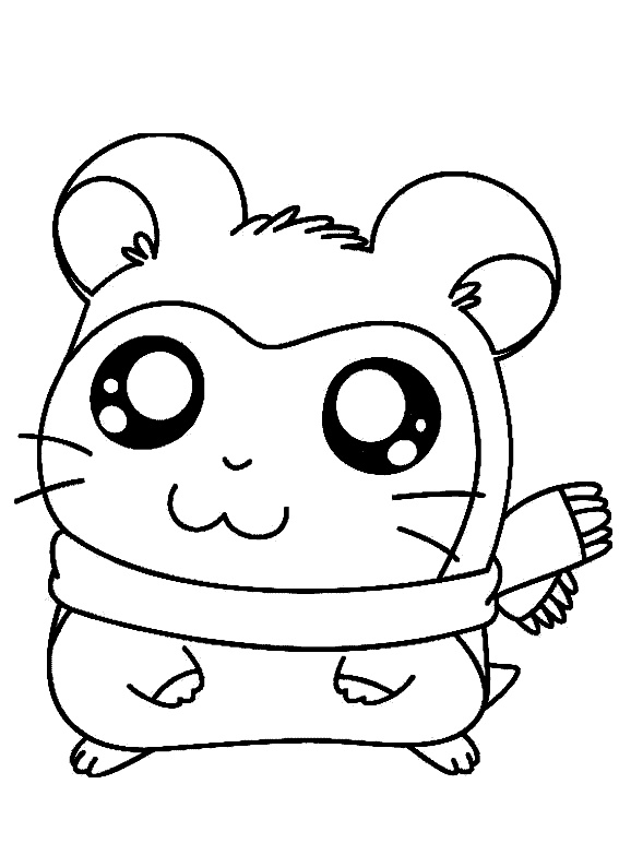 desenhos de hamsters para imprimir e colorir