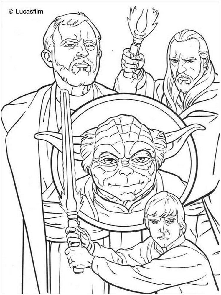 coloriage star wars 40 modeles a imprimer