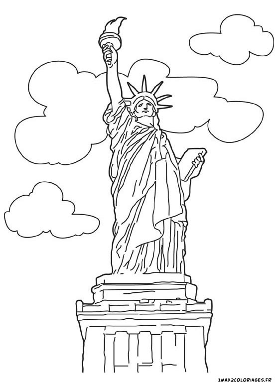dessin statue de la liberte