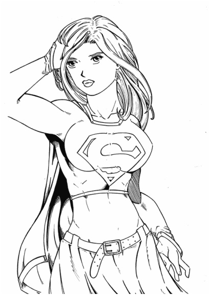 coloriage supergirl la femme hero
