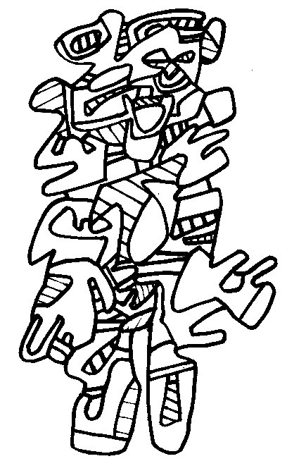 color v3 lang=fr&theme id=977&theme=Jean Dubuffet&image=coloriage adulte jean dubuffet g 9