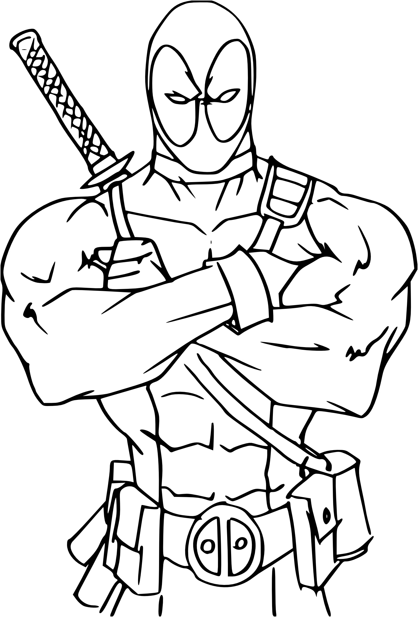 coloriage deadpool