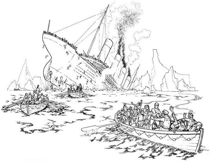 dessin du bateau titanic