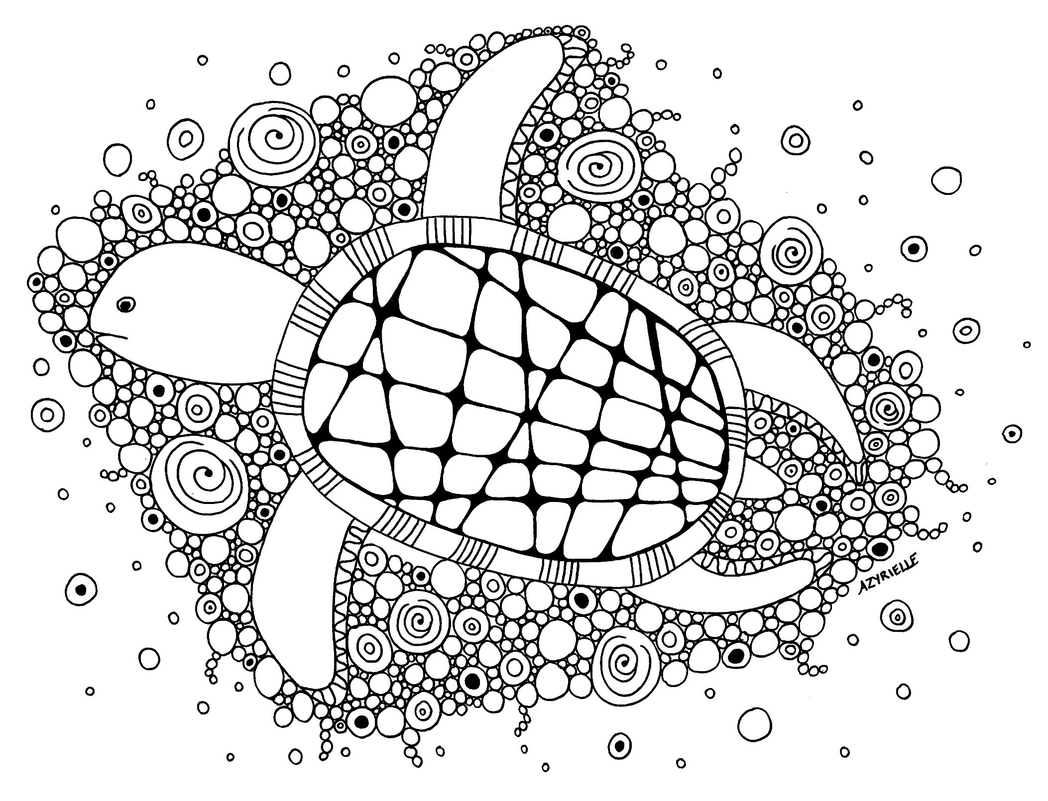 image=tortues coloriage tortue dans la mer 1