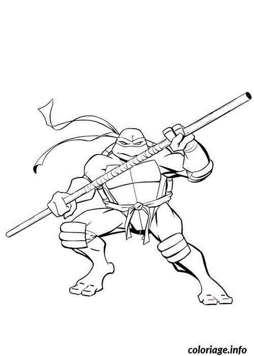 tortue ninja 42 coloriage dessin