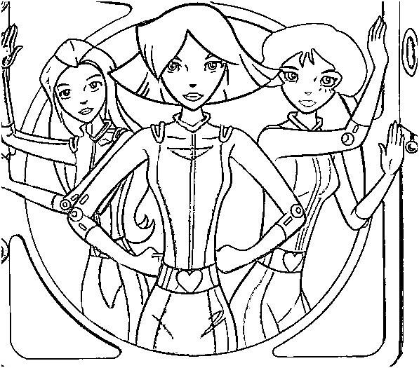 coloriages totally spies