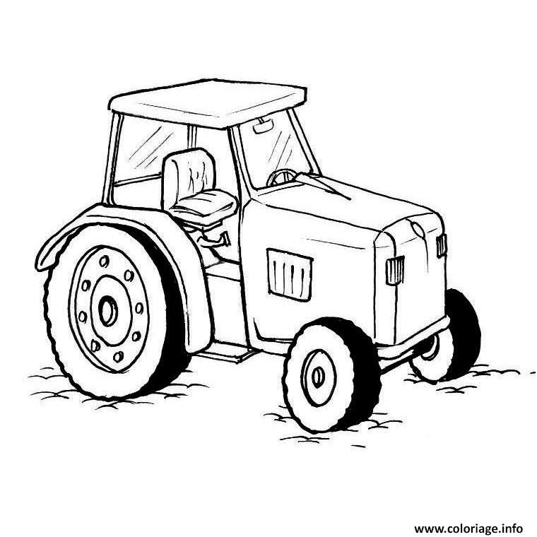 tracteur claas coloriage