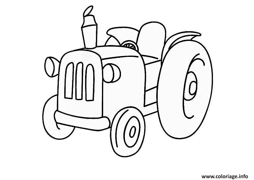 tracteur 86 coloriage