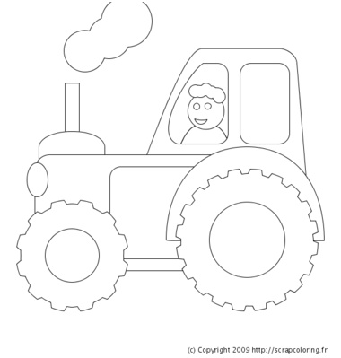 tracteur sur la route