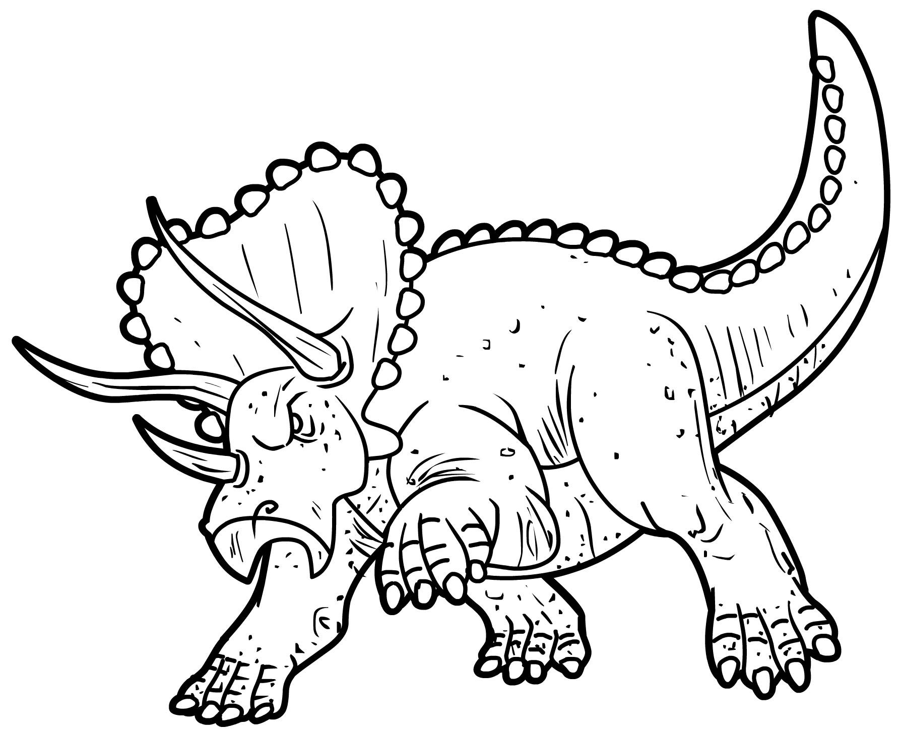 triceratops coloring pages