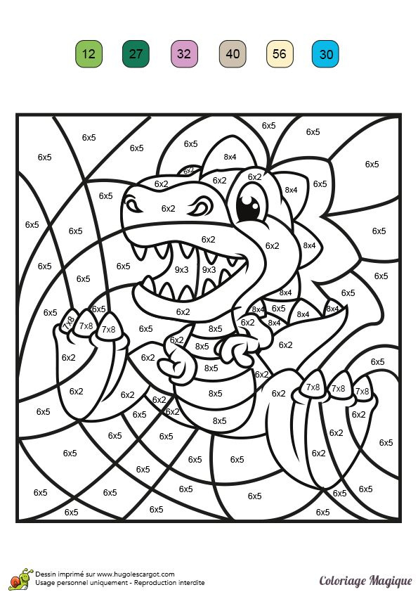 coloriages magiques coloring by numbers
