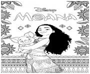 maui du film disney moana coloriage