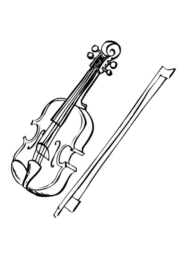 coloriage violon i9594