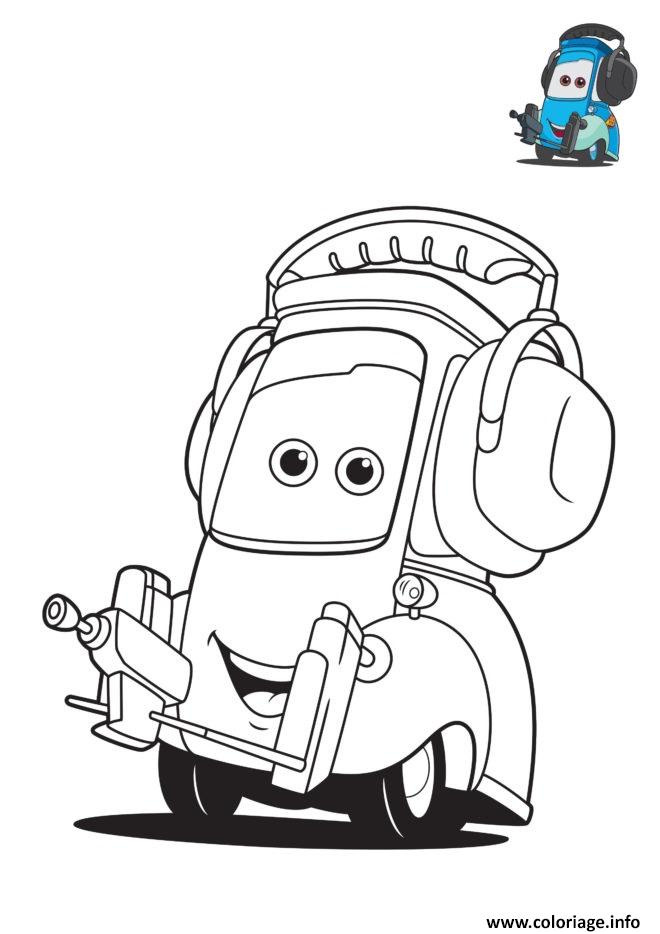 cars 3 guido personnage dans le film cars coloriage dessin