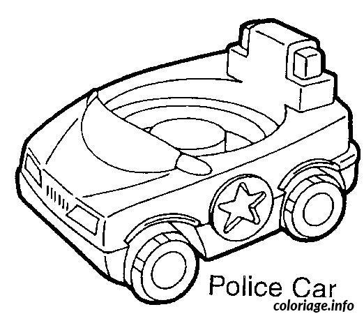 voitures de police coloriage 1067