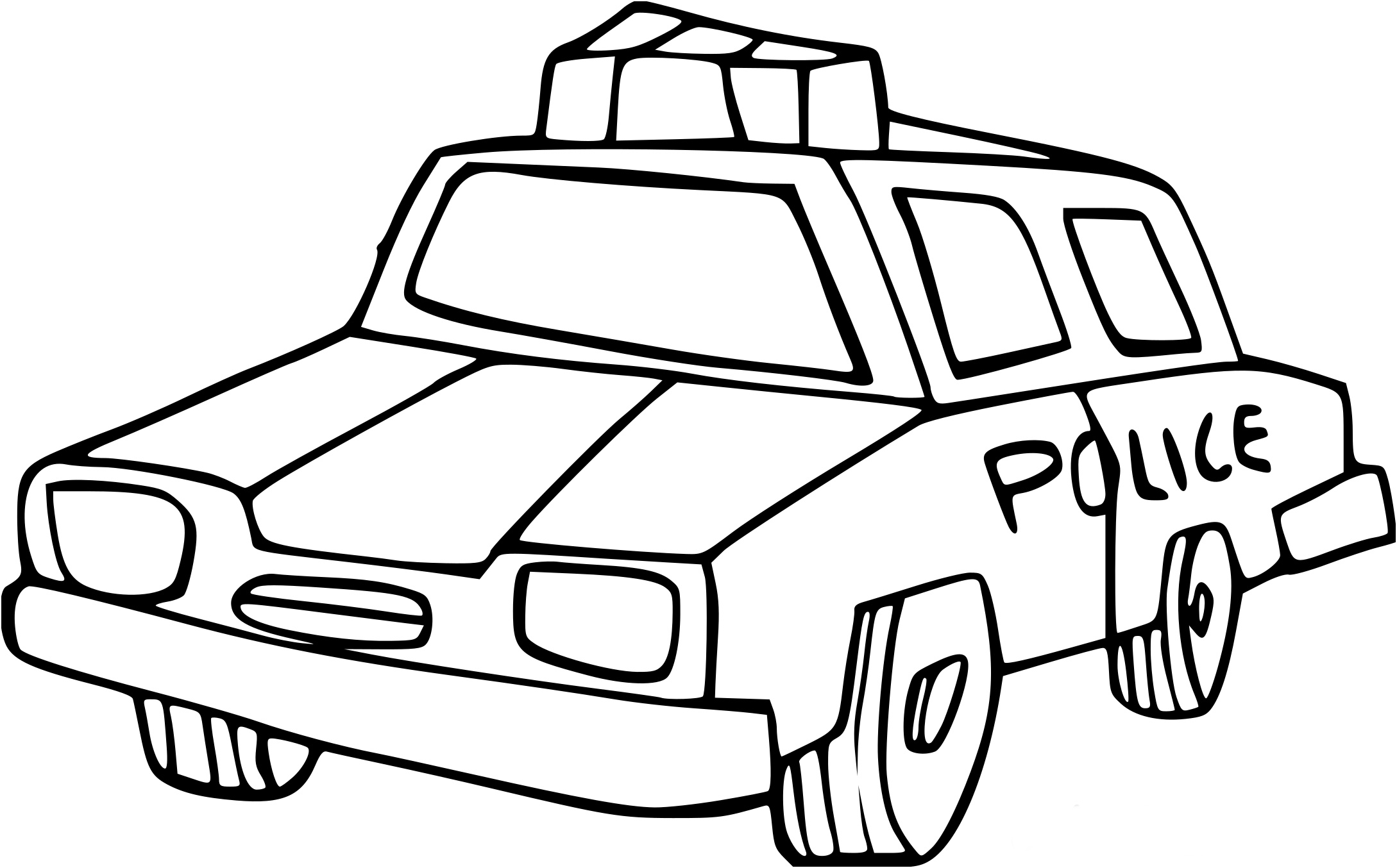 coloriage voiture de police