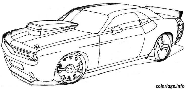 dessin voiture de tuning coloriage 1036