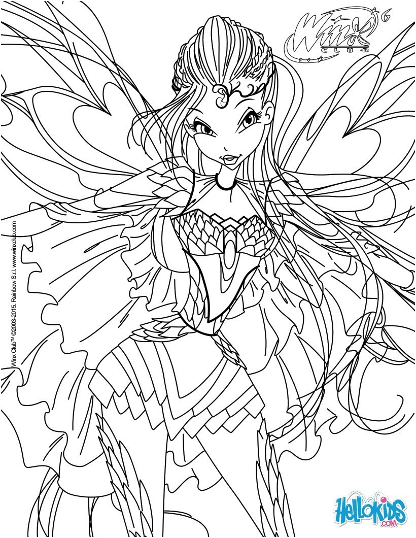 coloriage winx club bloomix