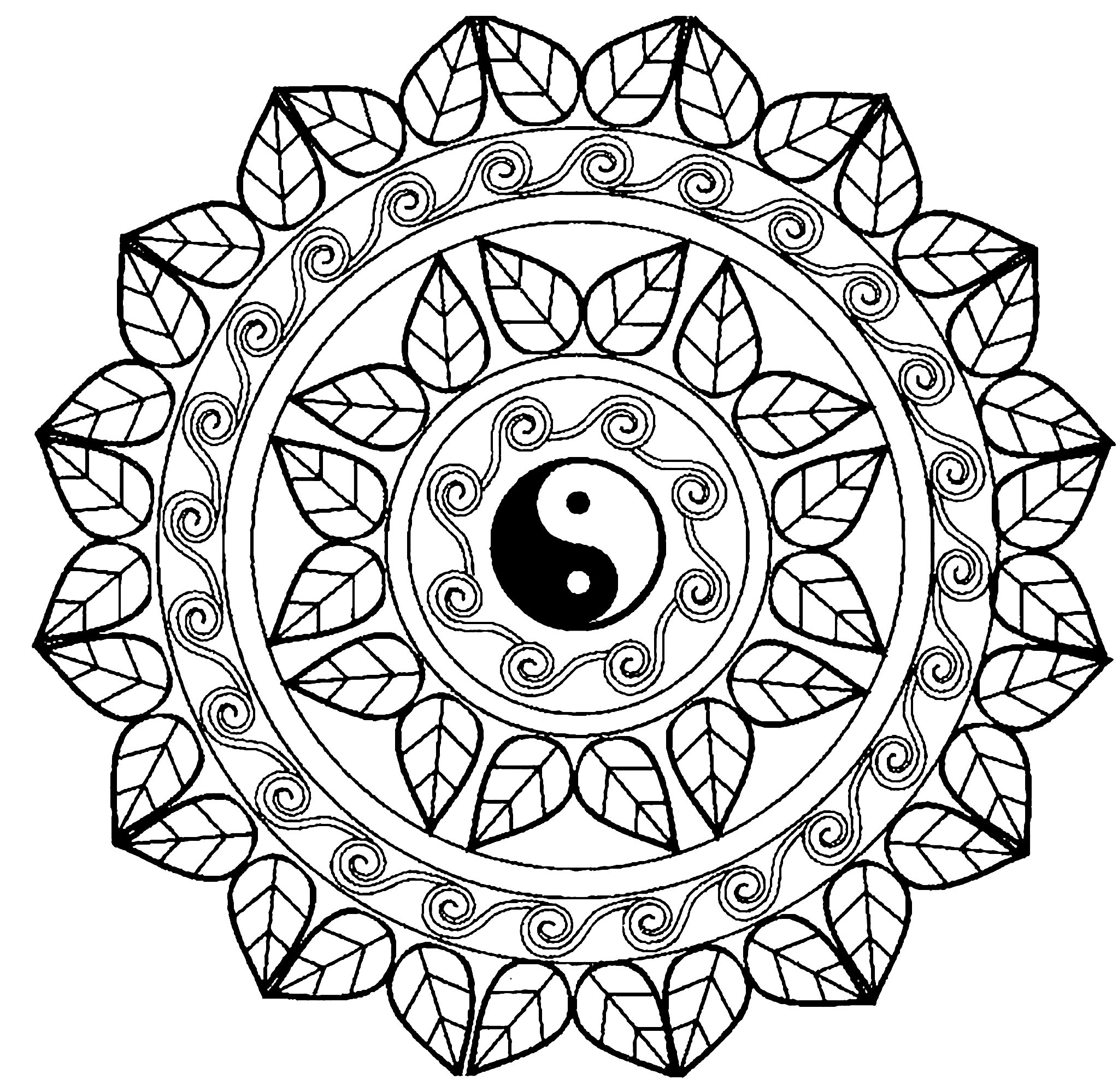 coloriage mandala