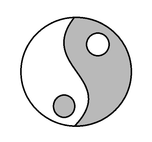 yin et yang 1 colorie par emma bategazore <3