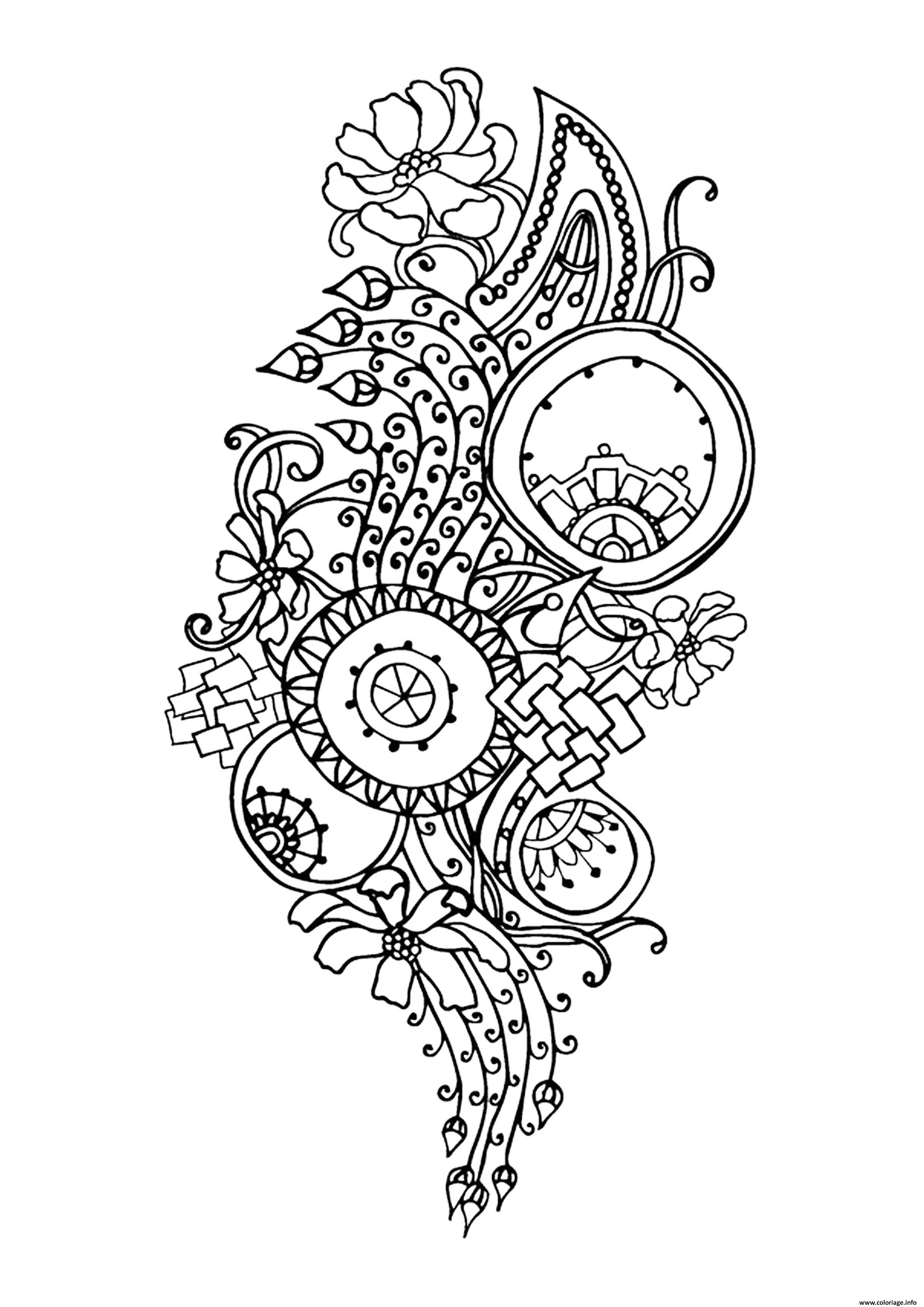 zen antistress motif abstrait inspiration florale 6 par juliasnegireva coloriage