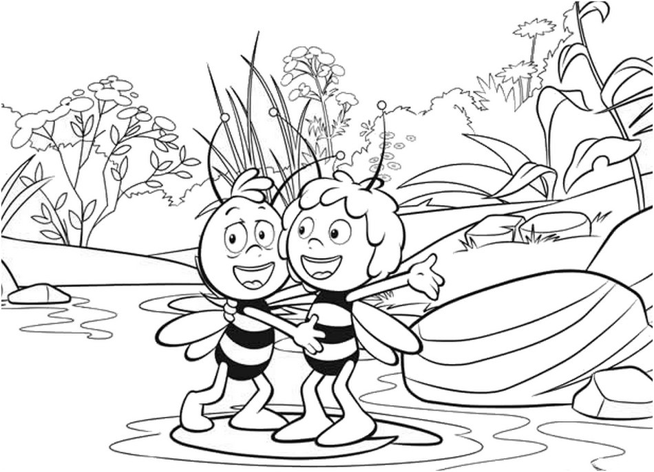 coloriage abeille a imprimer gratuit