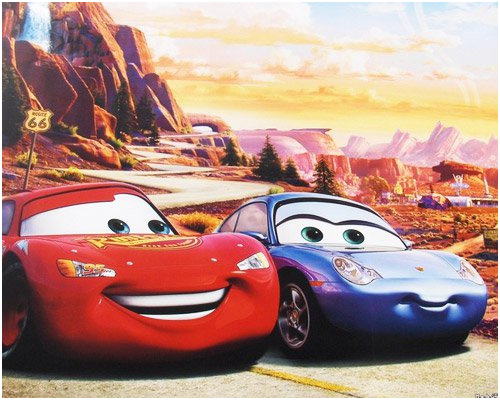 Flash McQueen et Sally Cars