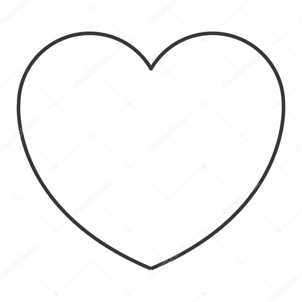 stock illustration heart cartoon icon