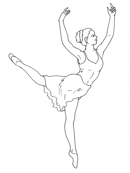 dessin princesse danseuse etoile