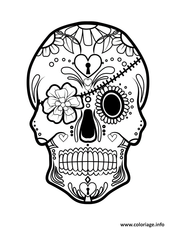 squelette halloween pirate coloriage dessin