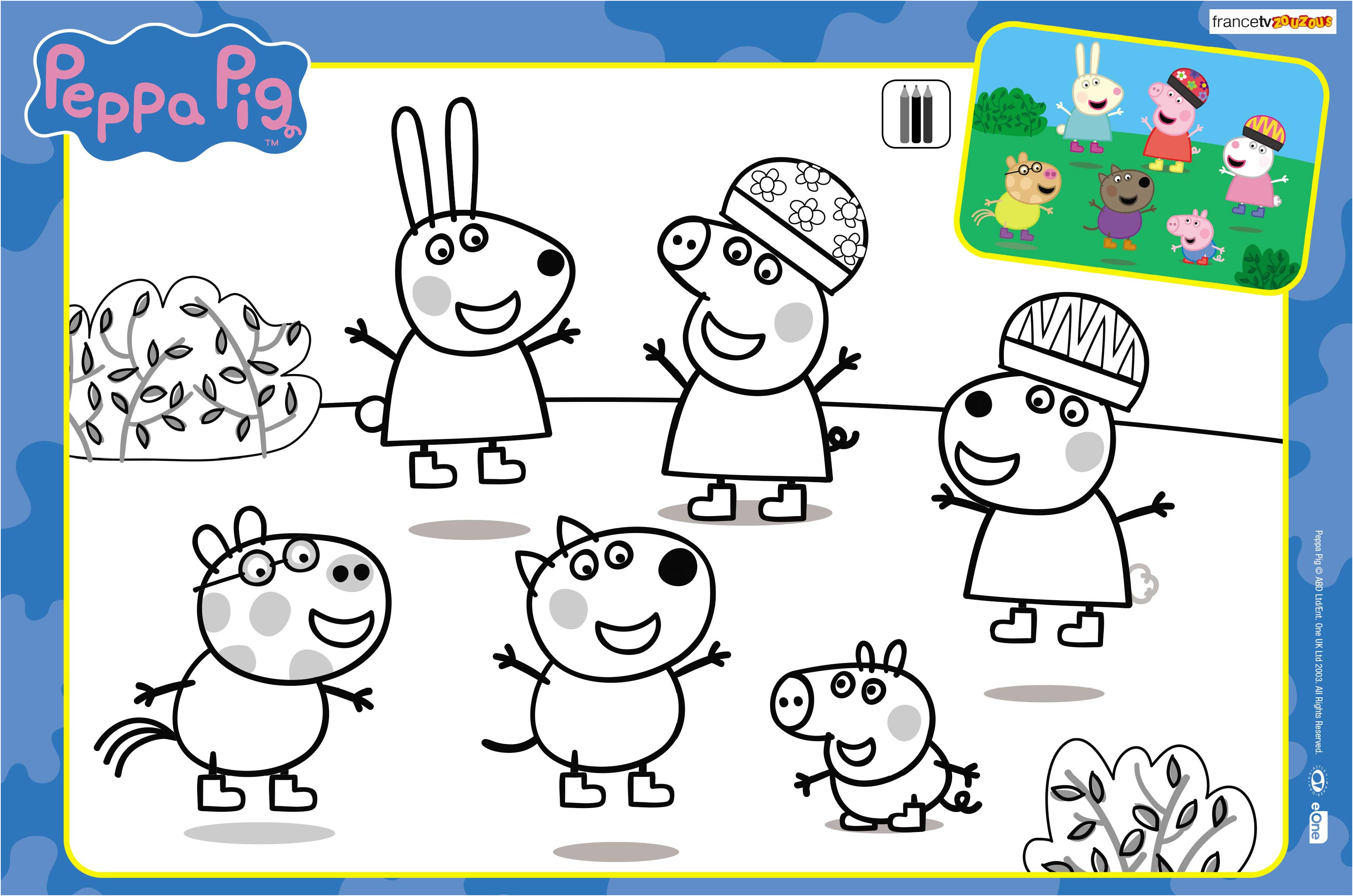 les coloriages de peppa pig