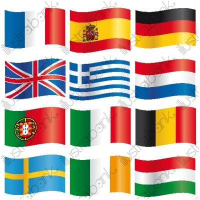 105 illustration 4267 drapeaux d europe