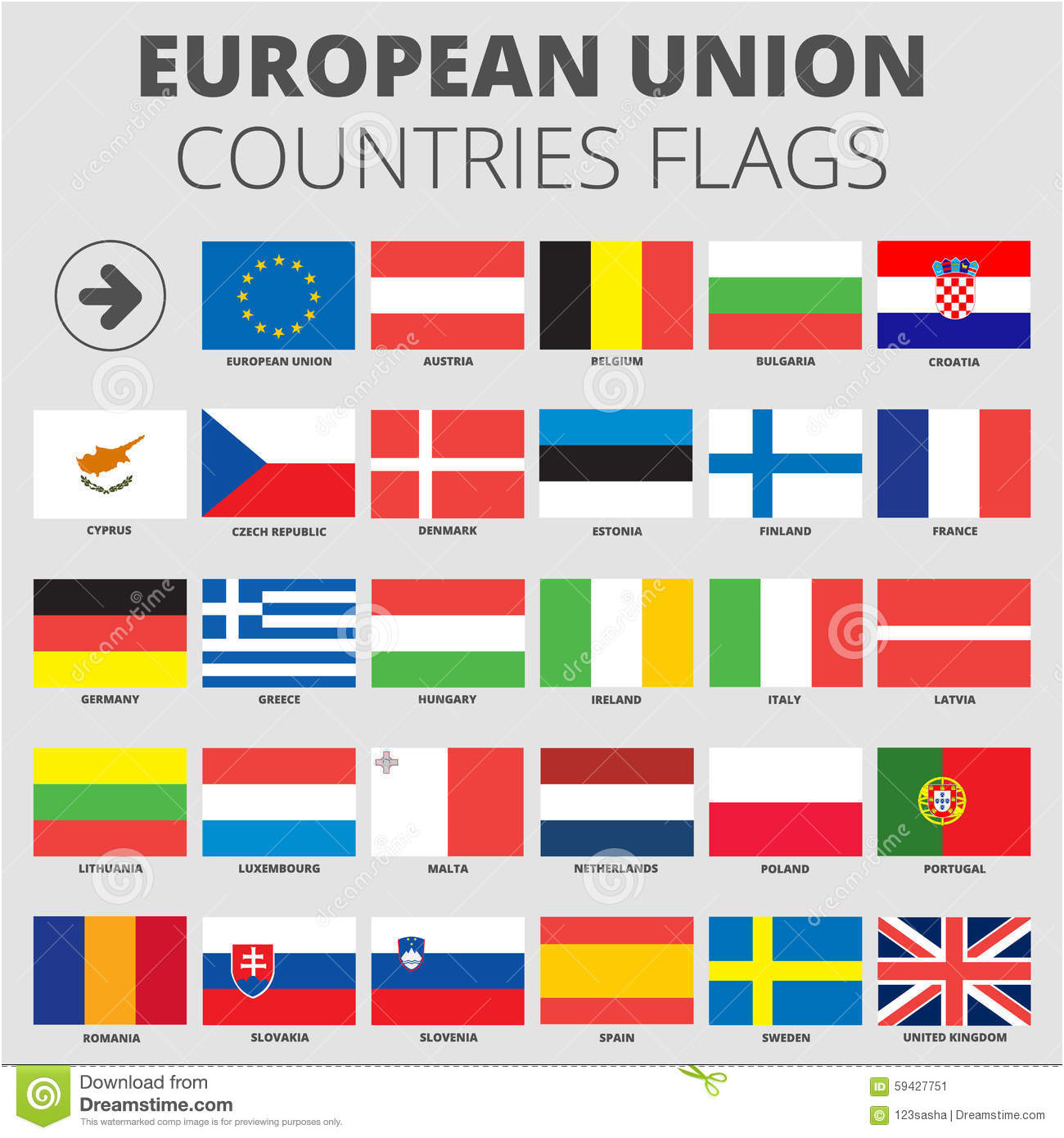 illustration stock drapeaux de pays de l union europenne image