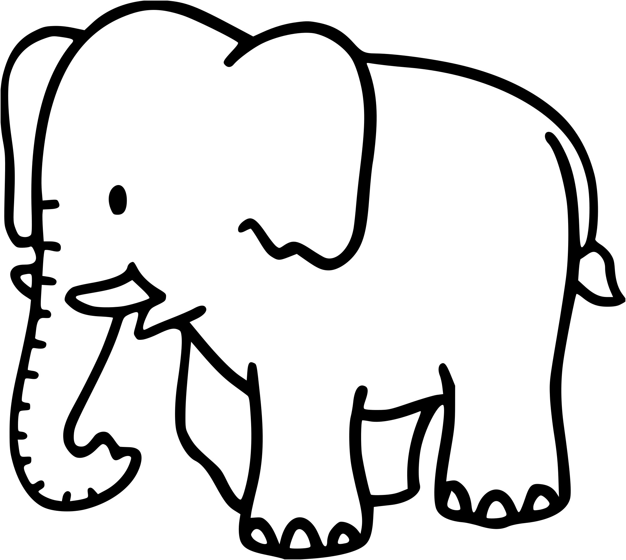 bebe elephant dessin