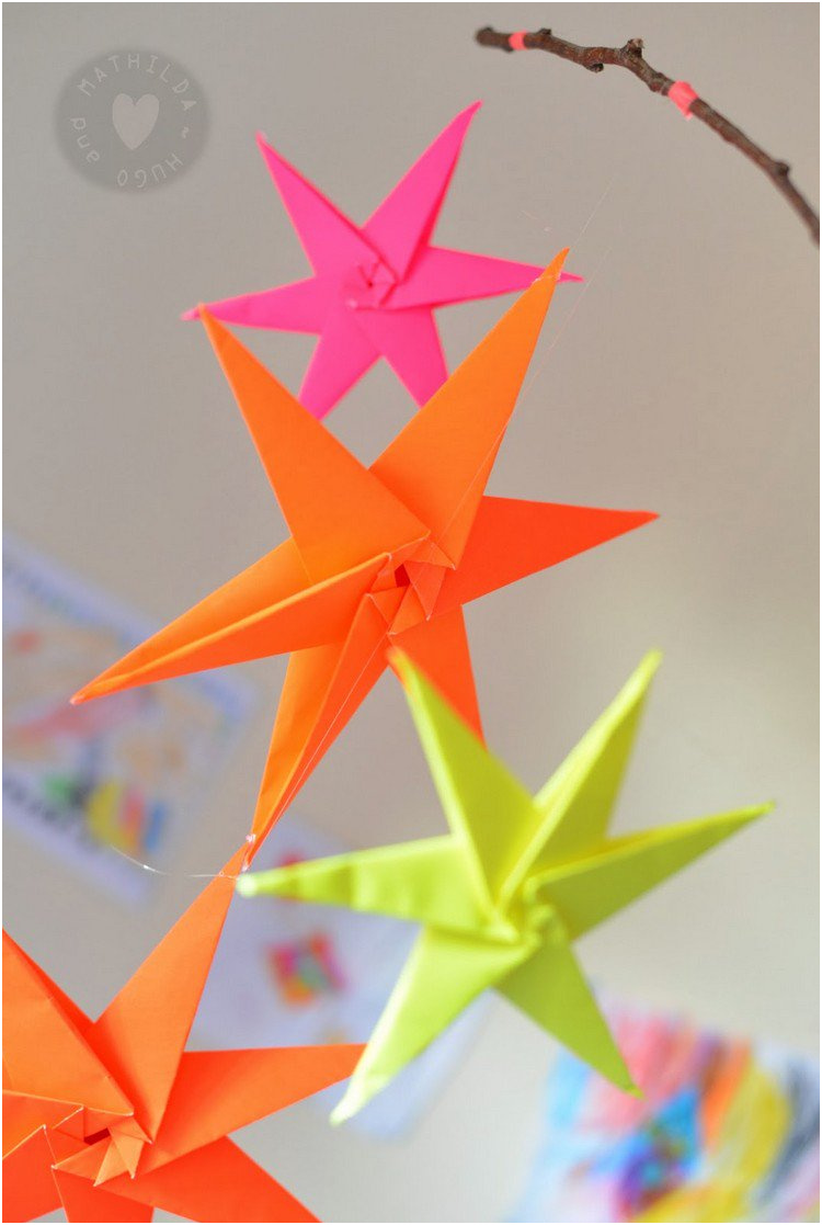 origami noel etoiles decoratives