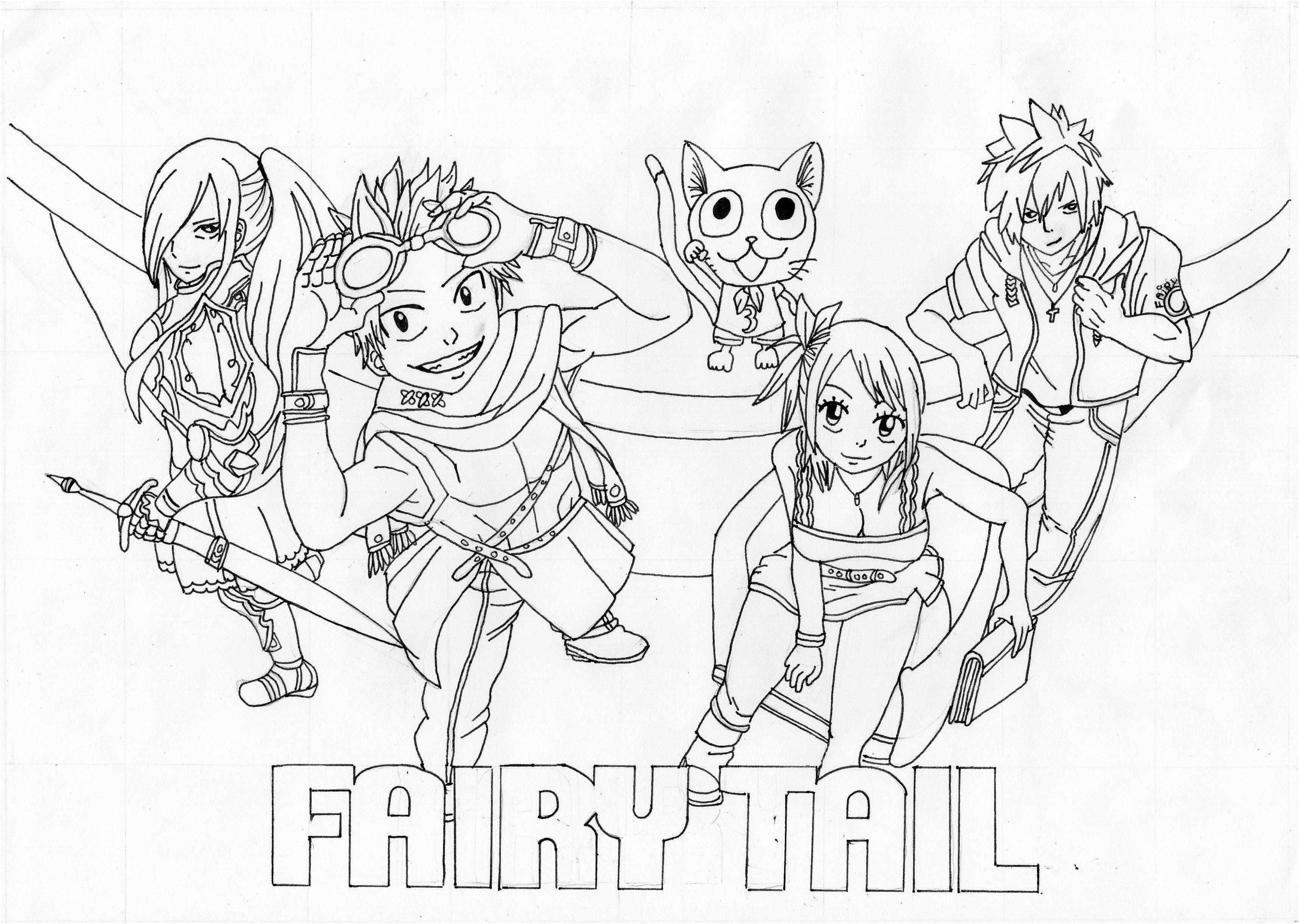 dessin manga fairy tail personnage