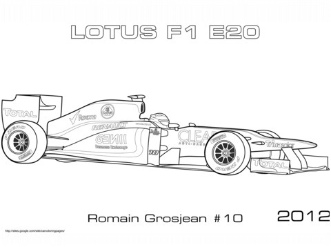 voiture de formule 1 lotus 2012 e20