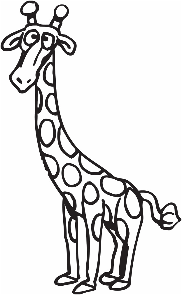 coloriage girafe 2