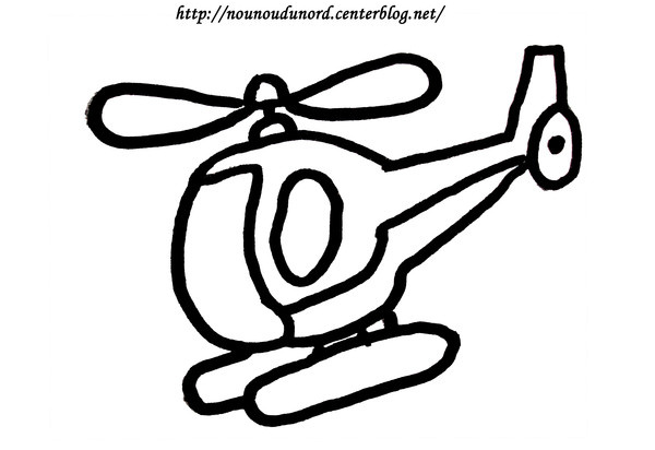 dessin a imprimer helicoptere