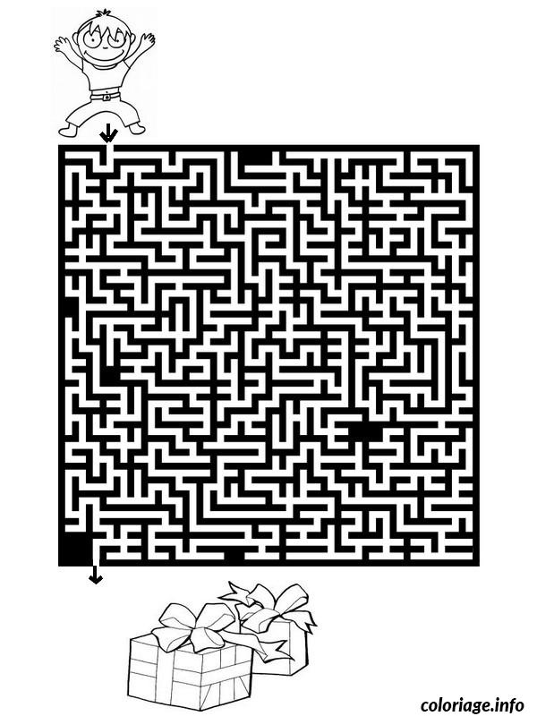 jeux labyrinthe noel 6 coloriage 1894